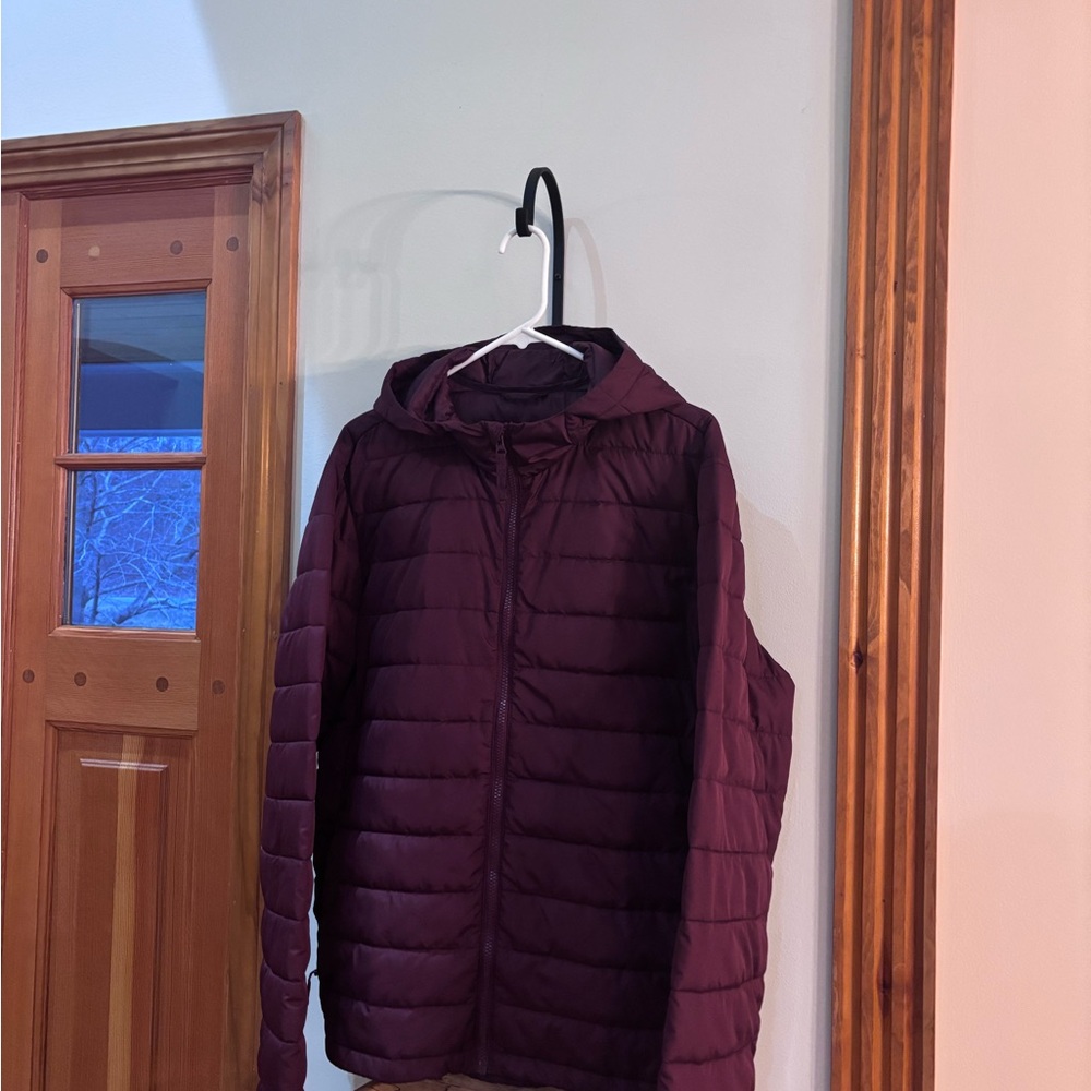Old Navy Burgundy Puffer Jacket